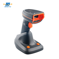 Lecteur de codes-barres sans fil avec base de charge et batterie remplaçable pour la logistique de vente au détail et d'entrepôt, scanner de codes-barres 1D 2D DS6580B-2D