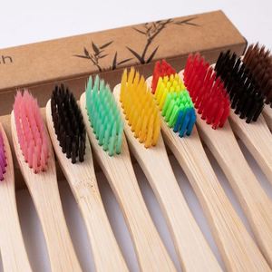 Juego de Cepillos de Dientes Ecológicos de Bambú con Cerdas Suaves para Adultos, Regalo de Viaje para Hotel, al por Mayor - Product Image 4