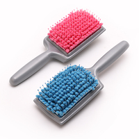 Brosse à cheveux massante en gros, brosse en microfibre et nylon pour cheveux secs et humides, séchage rapide, fourniture en vrac pour salons