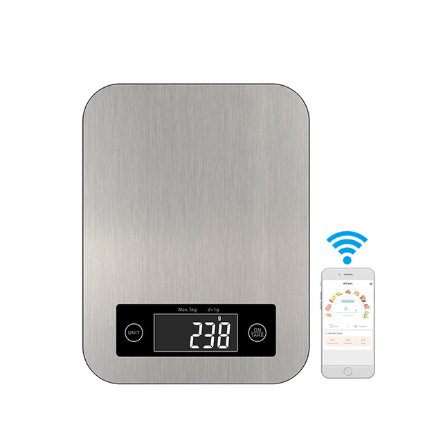 Canny 5kg 10kg Electronic Digital Food Diet Weighing Nutrition Smart APP Kitchen Cooking Scale