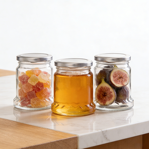 Bocaux en verre de qualité alimentaire avec couvercle pour le stockage de collations, bonbons et biscuits personnalisés - Product Image 4