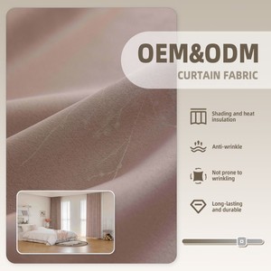 ColorsTex ODM OEM <span class=keywords><strong>Tissu</strong></span> de rideau <span class=keywords><strong>occultant</strong></span> rose 100 % polyester personnalisable <span class=keywords><strong>pour</strong></span> chambre à coucher, en rouleau – Vente chaude - Product Image 1