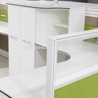 Bureau de travail moderne en acier personnalisé, très demandé, durable, avec panneau en carreaux écologiques et tiroirs de rangement