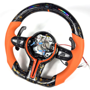 Volante de Fibra de Carbono para <span class=keywords><strong>BMW</strong></span> F10 F11 F15 F18 F20 F23 F25 F30 F32 F35 F40 F80 E84 E87 E90 E92 E93, Accesorios para Automóviles - Product Image 3