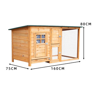 Vente en gros Petit poulailler de luxe Cage à volaille en bois d'extérieur WoodVille Grande cage pour animaux de compagnie - Product Image 2