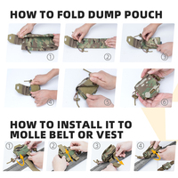 IDOGEAR nouvelle pochette tactique MOLLE Ranger vert chasse pliable Mag sac de recyclage Mini pochette de décharge