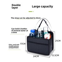 Sac de rangement pour vélo électrique Wuyang Business China, pochette pour téléphone à fixation avant pour scooter, boîte organisatrice pliable en cuir pour femme
