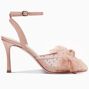Sandalias de Tacón Alto con Lazo Sexy para <span class=keywords><strong>Mujer</strong></span>, Sandalias de Tiras con Punta Abierta, de Malla, para Boda, Tacón de Aguja, Verano, <span class=keywords><strong>Zapatos</strong></span> de Novia Bonitos - Product Image 2
