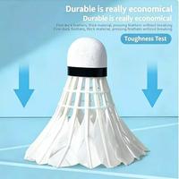 Volants de badminton professionnels légers et durables en plumes de canard hybrides, avec tête en liège sandwich haute élasticité, pour tournois d'équipes
