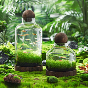 水族館アクセサリーメーカーアートデザイン小型デスクトップ水槽ガラス水槽 - Product Image 1