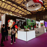 Boîte à lumière rétroéclairée personnalisée avec tissu tendu pliable de 8 pieds, affichage LED pop-up, bannière pop-up