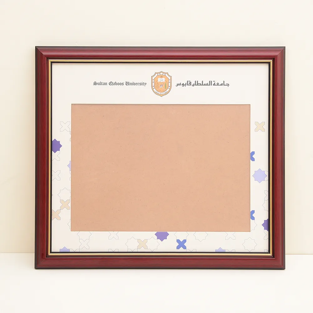 Подвесная фурнитура, классический коричневый цвет, твердые деревянные дисплеи 8,5x11 рамка для сертификата диплома для документов и фото