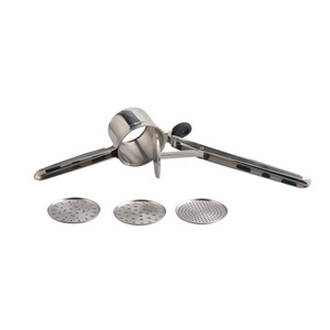 Premium Large 15oz Potato Ricer, <b>Heavy</b> <b>Duty</b> Professional Stainless Steel Potato Masher and Ricer Kitchen <b>Tool</b> With 3 Disc - Product Image 3