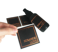 Étiquettes autocollantes imperméables pour flacons de parfum (usage cosmétique) à faible MOQ