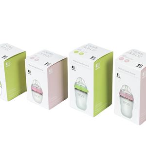 Botella de leche sin BPA <span class=keywords><strong>para</strong></span> bebés, con logotipo personalizado, ecológica, grado alimenticio, pezón, alimentación infantil, de silicona - Product Image 2