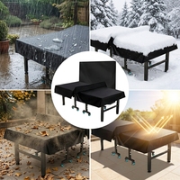 Housse de protection pour table de ping-pong MUSE Factory Direct, double usage, noire, en tissu Oxford, imperméable, anti-UV, pliable, convient aux tables de 9x5 pieds