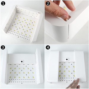 Lámpara UV LED Plegable de Alta Potencia 288W con 72 Leds y Función Temporizable para Curado Rápido de Uñas - Product Image 6