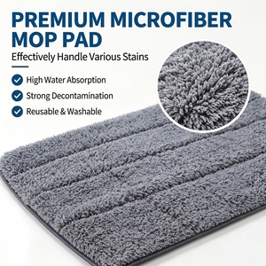 Mop Spray con Serbatoio d'Acqua, Manico in Acciaio Inox da 120cm, Panno in Microfibra Rimovibile Girevole a 360°, Larghezza 37cm, per Pulizia Pavimenti Bagnati e Asciutti - Product Image 3