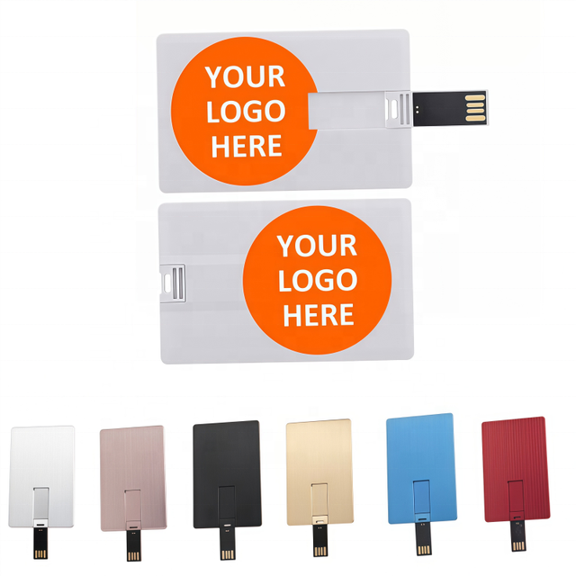 Business Hot Sell Usb Customized Logo Memory Disk 1gb 2gb 4gb 8 Gb Pendrive 16 Gb 32gb 64gb 128gb Credit Card Usb Flash Drive