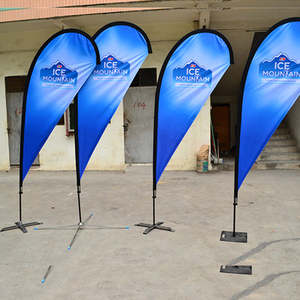 <span class=keywords><strong>Prix</strong></span> d'usine, bannières volantes personnalisées, bannières de type <span class=keywords><strong>Bali</strong></span> Bow Sail Swooper Teardrop, drapeaux à plumes, drapeaux de plage - Product Image 2