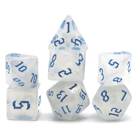 Usine personnalisé en gros 20D dés polyédriques ensemble plastique acrylique Transparent transparent pour les jeux de Table du MDN