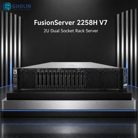 Serveur FusionServer 2258H V7 2U en rack pour le calcul haute performance, les bases de données d'IA et le support des charges de travail d'entreprise