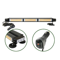 Nueva Barra de Luces LED COB para Techo, Verde, 20 Pulgadas, Doble Cara, de Emergencia, con Base Magnética para Camiones y Automóviles, de Aluminio
