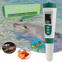 PH numérique & EC & TDS & Salinité 5 en 1 pH-mètre Test d'eau Support personnalisé OEM