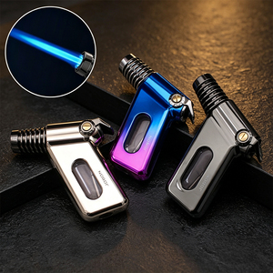 Briquet gonflable coupe-vent Jobon ZB216 avec allumage direct visible, carburant au <span class=keywords><strong>butane</strong></span> pour cigarette - Product Image 1