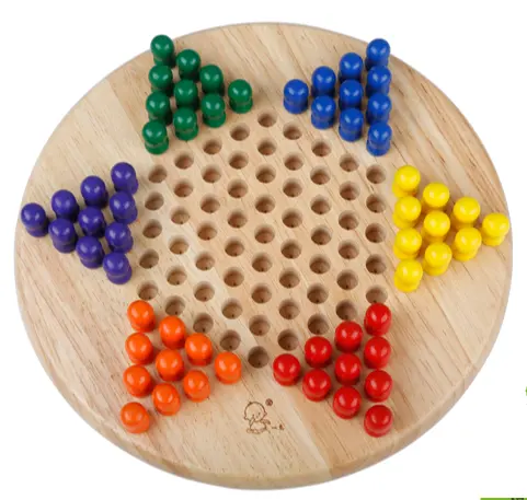 Wooden Chinese Checkers Board Game Set Chinese Checkers Board Game Classic Strategy Family Board Game For Kids And Adults