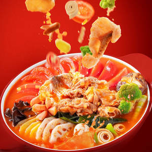 Лидер продаж, цена по прейскуранту завода-изготовителя, вкусный, мгновенный, китайский томатный суп, основа, полезный горячий горшок, приправа в пакетах 500 г/пакет - Product Image 2