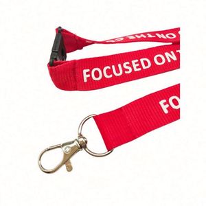 Lanière personnalisée en polyester RPET écologique, durable et tendance, avec boucle à dégagement rapide et impression en relief offset pour carte d'identité - Product Image 5