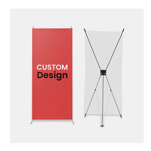 أعلى ترويج مخصص معدني رخيص الثمن جودة عالية شعار مخصص طباعة <span class=keywords><strong>X</strong></span> بانر لترويج المعرض التجاري والإعلان - Product Image 1