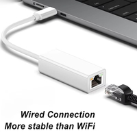 Adaptador USB C Ethernet Gigabit 1000Mbps RJ45, tarjeta de red LAN, convertidor tipo C, Plug and Play para Surface Switch Laptop
