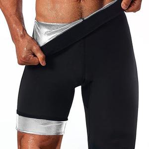 Shorts de sudation amincissants pour hommes à taille haute élastique, effet sauna, pour le fitness et la perte de poids - Product Image 5