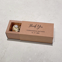 Boîtes à chocolat de luxe personnalisées avec logo, boîte à tiroir, boîte à allumettes, boîte cadeau dorée pour mariage et fête, emballage produit avec logo