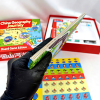 Jeu de société éducatif imprimé haute définition, avec carte complète, kit de jeu de table pour divertissement familial et de groupe