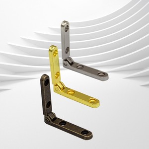 Bisagra para muebles, aleación de zinc, montaje en superficie, diseño minimalista duradero para cajas, estuches de cosméticos, embalaje de madera - Product Image 1