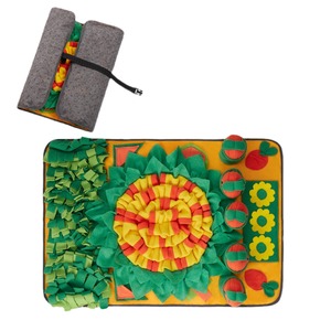 Alfombra de Olfateo para Perros 70x50cm Estilo Zanahoria, Manta de Entrenamiento para Forrajar, Juguete de Rompecabezas para Alimentación Lenta de Mascotas - Product Image 5