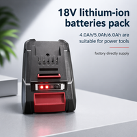 Batteries lithium-ion 18V de 4Ah-6Ah adaptées aux outils électriques. Prix compétitif d'usine Disponible en grandes quantités.
