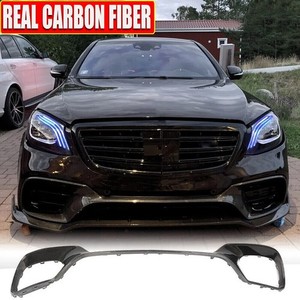 Per <span class=keywords><strong>Mercedes</strong></span> <span class=keywords><strong>Benz</strong></span> Classe <span class=keywords><strong>S</strong></span> W222, Alette Paraurti Anteriore in Fibra di Carbonio, Coperture Prese d'Aria, Styling Esterno per Modelli S400 S550 Sport - Product Image 1