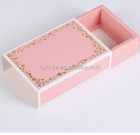 Papier kraft recyclable avec impression personnalisée Boîte blanche de qualité supérieure pour l'artisanat Tiroir à bijoux style boîte d'emballage