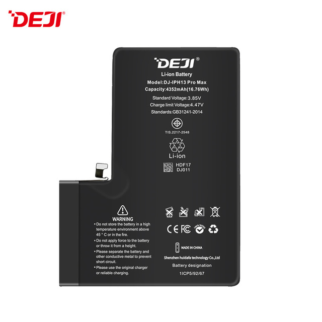 DEJI Customized Smart Phone Battery New 0 Cycle Lithium Mobile Phone Ion Battery for iPhone 13 Promax