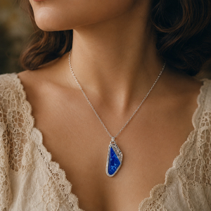 Collana con Ciondolo a Forma di Ramo d'Albero Triangolare per Donne, Design Ispirato alla Natura, Collana per Uso Quotidiano - Product Image 3