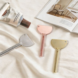Presse-tube manuel en métal Rose Arge pour <span class=keywords><strong>nettoyant</strong></span> <span class=keywords><strong>visage</strong></span>, couleur plaqué or et argent, support de dentifrice et presse-crème pour salle de bain - Product Image 5