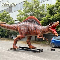 Modèle de dinosaure animatronique personnalisé, réaliste et grandeur nature, pour les parcs d'attractions publics, les musées, les centres commerciaux