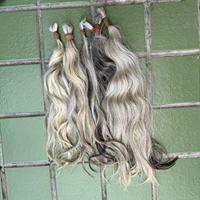 Cheveux humains vierges bruts en vrac, lisses et soyeux