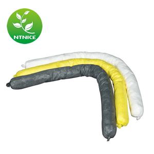 جورب امتصاص صغير عالمي رمادي اللون مقاس 3'×4'، مصنوع من البولي بروبيلين بنسبة 100%، لتنظيف الانسكابات، صديق للبيئة، ماركة NTNICE، موديل US76120 - Product Image 5