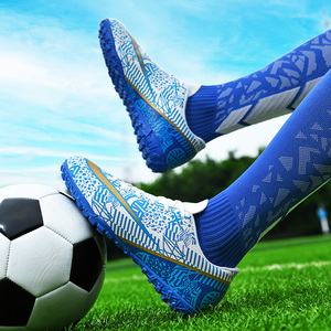 Botas de Fútbol Sala de Caña Baja <span class=keywords><strong>con</strong></span> Cordones, FG HG TF, Cuero PU, Alta Calidad, Unisex, <span class=keywords><strong>para</strong></span> Primavera, Otoño, Invierno, Verano - Product Image 3