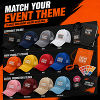 Casquette de baseball personnalisée avec logo, en coton à l'avant et en maille de nylon à l'arrière, pour événements, équipes, personnel, uniforme, fournisseur en gros pour campagnes